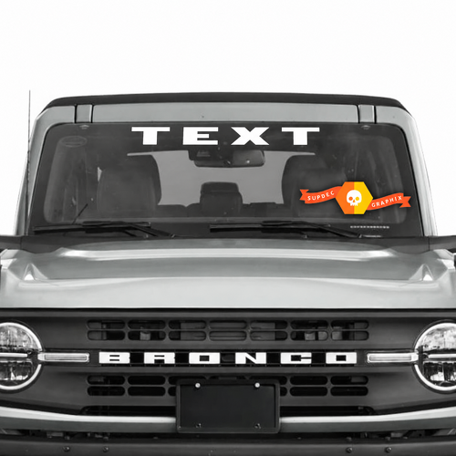 Adhesivo Vinilo Personalizado para Parabrisas Banner para Musclecar caballos de fuerza camioneta 12989
