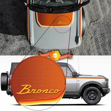 Kit de vinilos adhesivos para capó y franjas laterales estilo retro para musclecar horse_2