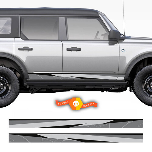 Calcomanía de vinilo lateral envolvente para Ford Bronco 2021-2026