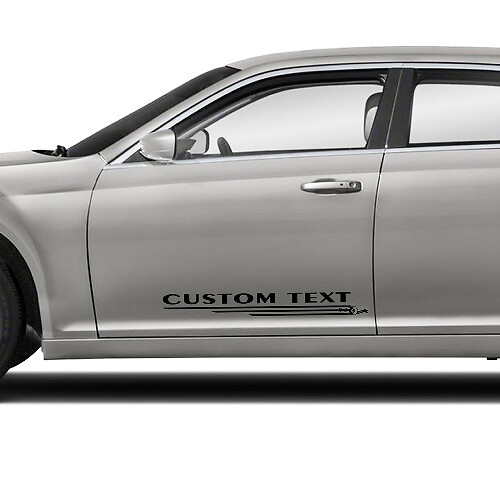 Gráficos de Puertas con Texto Personalizado Calcomanías de Vinilo para Chrysler 300