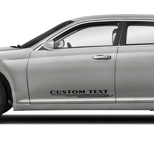 Gráficos de Puertas con Texto Personalizado Calcomanías de Vinilo para Chrysler 300