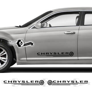 Par Chrysler 300 2021 2022 2023 Logo Touring Rocker Panel Graphics Car Vinyl Decals Stickers
