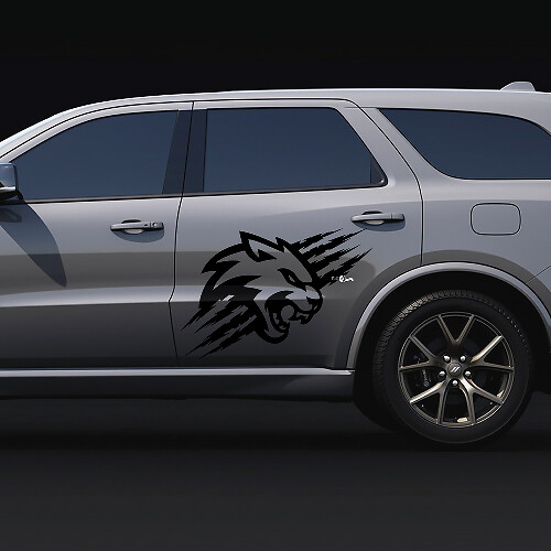 Arañazos Garras Logo WildCat Gráficos en Puertas Vinilo para Autos Calcomanías Adhesivos para Dodge Durango SRT