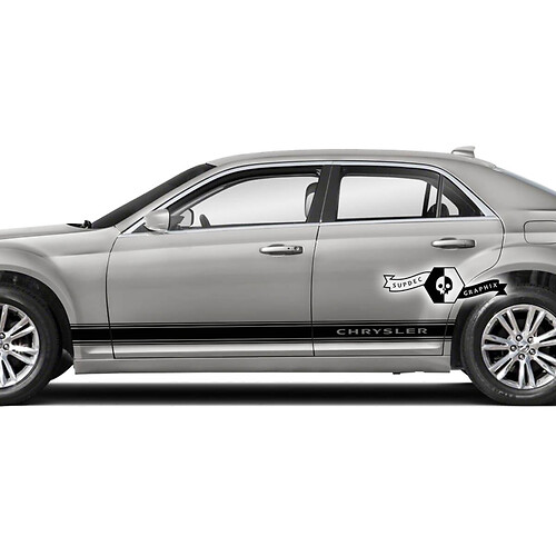 Par Chrysler 300 Touring Rocker Panel Graphics Car Auto Line Trim calcomanías de vinilo pegatinas
