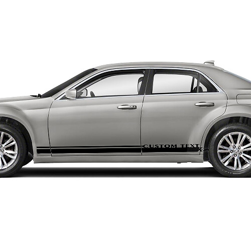 Gráficos de vinilo personalizados para paneles laterales Rocker Panel para Chrysler 300