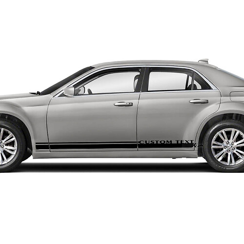Gráficos de vinilo personalizados para paneles laterales Rocker Panel para Chrysler 300
