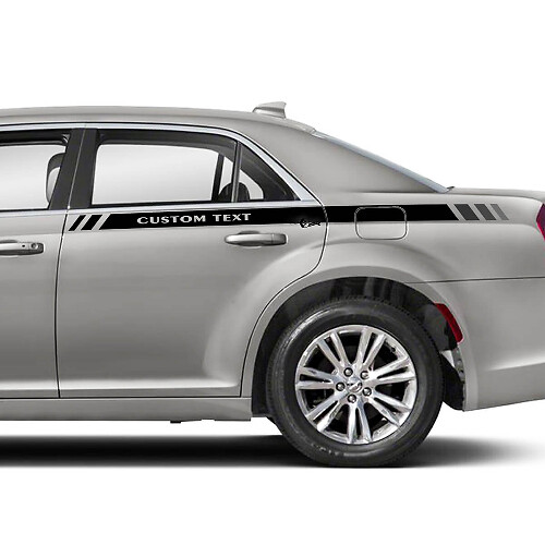 Vinilos de franjas laterales traseras personalizados para Chrysler 300