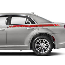Vinilos de franjas laterales traseras personalizados para Chrysler 300_3