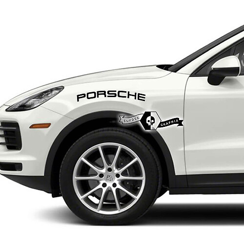 2x Porsche 2023 Porsche Cayenne Puertas Calcomanías Calcomanías

