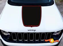 Gráfico de calcomanía para capó de vinilo satinado negro Jeep Cherokee Trailhawk 2022
 2