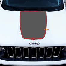 Gráfico de calcomanía para capó de vinilo satinado negro Jeep Cherokee Trailhawk 2022
 2