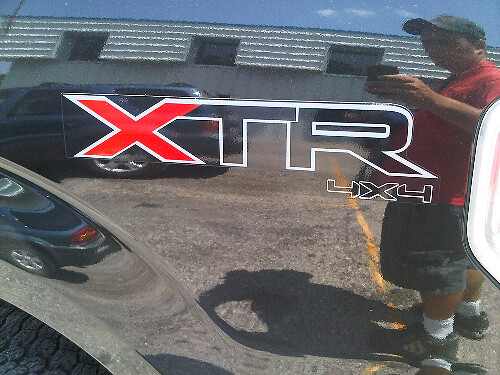 Calcomanías de vinilo XTR 4x4 off road para camioneta Ford F150