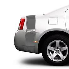 Pegatina de vinilo de franjas personalizadas para maletero lateral para Dodge Charger 2009-2015_3
