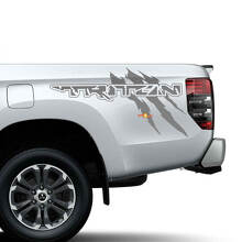 Kit de calcomanías de vinilo estilo Raptor para arañazos de garras laterales de la cama para Mitsubishi Triton
 2