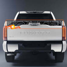 Kit de Calcomanía de Vinilo para Capó, Maletero y Portón Trasero con Mapa Topográfico para Toyota Tundra XK70 2021+_2