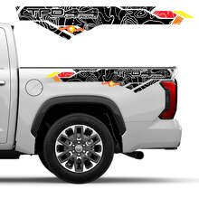 Kit de Calcomanía de Vinilo para Capó, Maletero y Portón Trasero con Mapa Topográfico para Toyota Tundra XK70 2021+_3