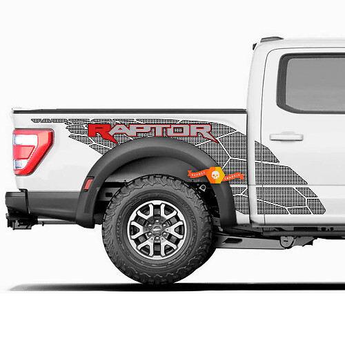 Kit de adhesivos laterales con diseño de cuadros para musclecar, camión y camioneta de potencia
