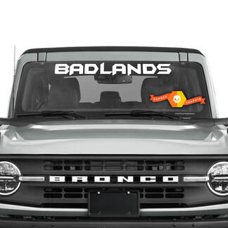 Bronco Windshield BADLANDS calcomanías adhesivas para todos los Ford Bronco
