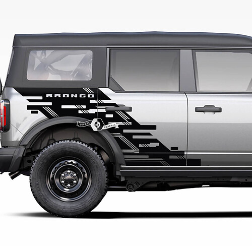 Side Fender Ford Bronco Graphics Splash Decalas Pegatizas Fender Fender
