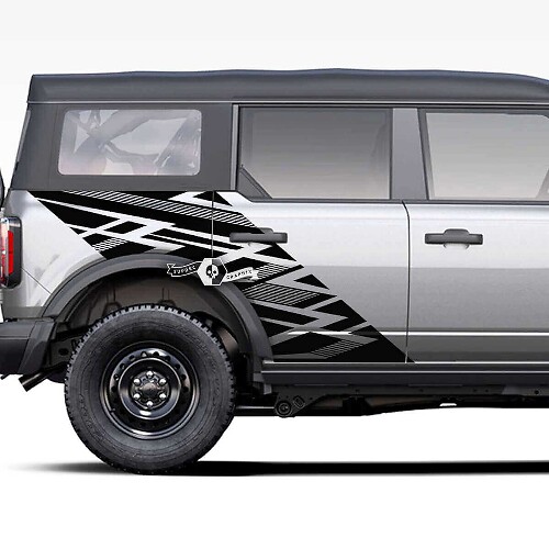 Cama lateral Musclecar horse Fender Graphics Graphics Splash calcomanías pegatinas
