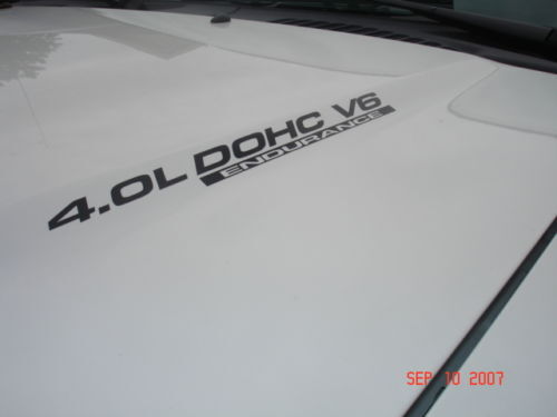 Calcomanías de vinilo para capó de resistencia 4.0L DOHC V6 para Nissan Titan
