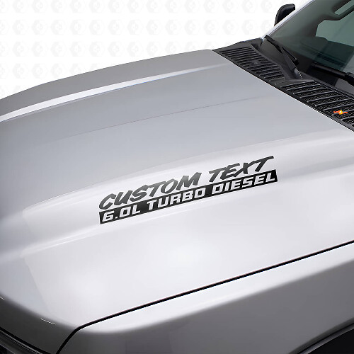 Kit de Vinilos para Capó Turbo Diesel 6.0L para Musclecar F250 F350