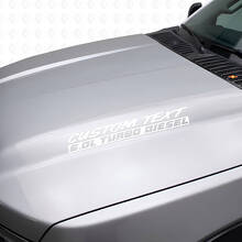 Kit de Vinilos para Capó Turbo Diesel 6.0L para Musclecar F250 F350_5