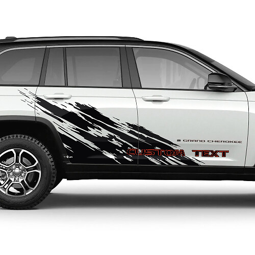 Jeep Grand Cherokee Trackhawk Mud Splash Grunge Stripes Kit Vinilo Adhesivo Calcomanía Gráfico 2 Colores

