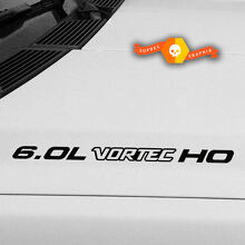 Kit de Vinilos para Capó 6.0L Vortec HO para Camión Chevy 4x4_2