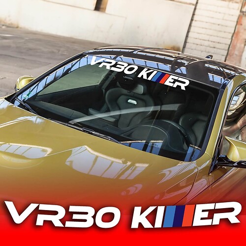Vinilo adhesivo para parabrisas VR30 Killer estilo M para BMW X5