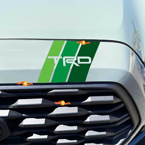 Calcomanía de Franjas Retro para Rejilla de Capó Estilo TRD para Toyota Tacoma 2016-2023