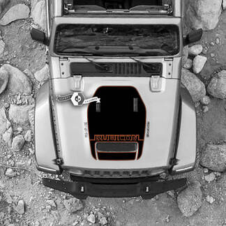 Capó para 2021 2022 2023 Jeep Mountains Wrangler Logo Rubicon pegatina gráficos vinilo SupDec diseño 2 colores
