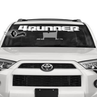 2 x 4Runner 2023 Vinilo para parabrisas Logo Calcomanías Pegatinas para Toyota 4Runner TRD
