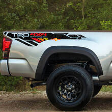 Vinilo Decorativo Lateral para Cama Todoterreno 4x4 Estilo TRD Topográfico para Toyota Tacoma Tundra_2