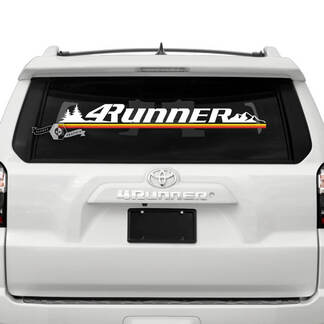 4Runner 2023 parabrisas montaña puesta de sol vinilo Logo calcomanías pegatinas para Toyota 4Runner TRD
