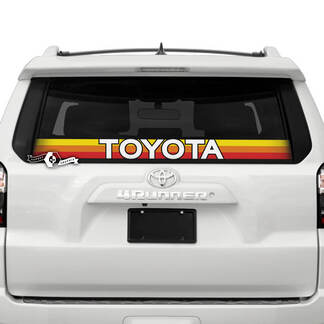 Toyota parabrisas ventana trasera puesta de sol tricolor vinilo Logo calcomanías pegatinas para Toyo
