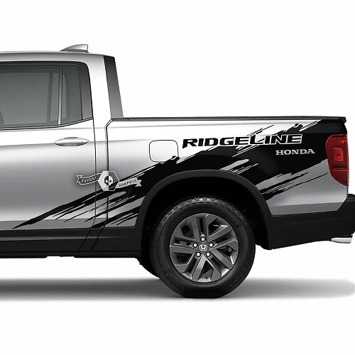 Kit de calcomanías de vinilo laterales contra salpicaduras de barro para Honda Ridgeline 2023