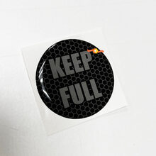 Keep Full Honeycomb Gray Fuel Door Insert emblema calcomanía abovedada para Challenger Dodge
 2