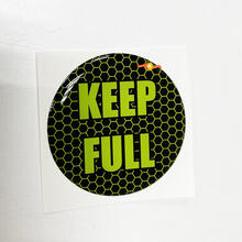 Keep Full Honeycomb Lime Fuel Door Insert emblema calcomanía adhesiva abovedada para Challenger Dodge
 2