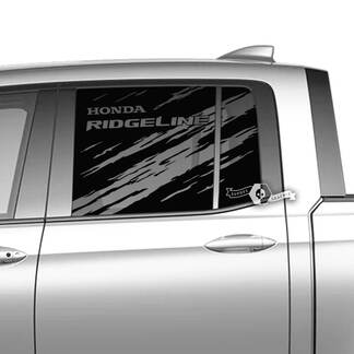 Par Honda Ridgeline Mountains Vinilo Ventana Puertas Mud Decal Sticker Gráficos
