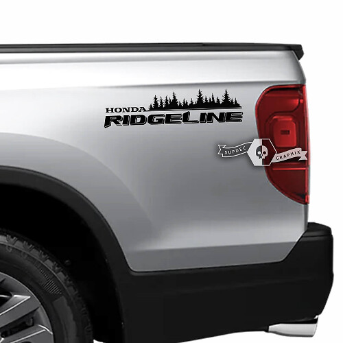 Par 2023 Honda Ridgeline Forest vinilo cuerpo lateral cama calcomanía gráficos
