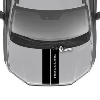 Calcomanía de vinilo con logotipo de rayas de Hood Honda Ridgeline, pegatinas gráficas

