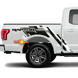 Ford Ranger F-150 RAPTOR Camuflaje Puertas laterales de la cama y calcomanía para portón trasero Gráficos de vinilo
