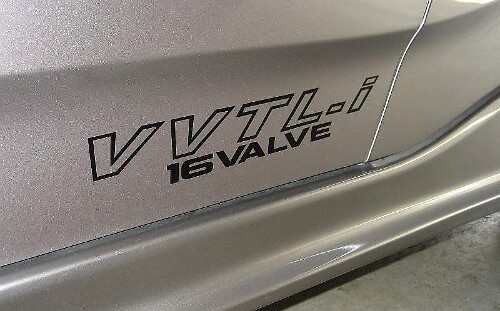 Juego de calcomanías laterales de vinilo de 16 válvulas VVTL-i para Toyota Celica Corolla MR2