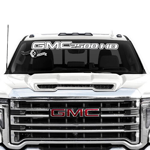 Adhesivo Vinilo Banner Parabrisas GMC Sierra 2500HD