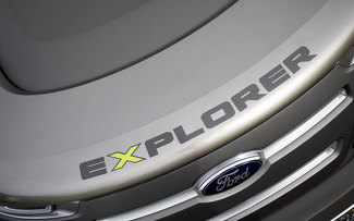Etiqueta engomada de la etiqueta de la ventana del topper del parabrisas de la etiqueta de Ford Explorer America