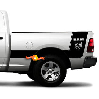 Dodge RAM 1500 2500 RT Laramie cama vinilo rayas camión calcomanía personalizada
