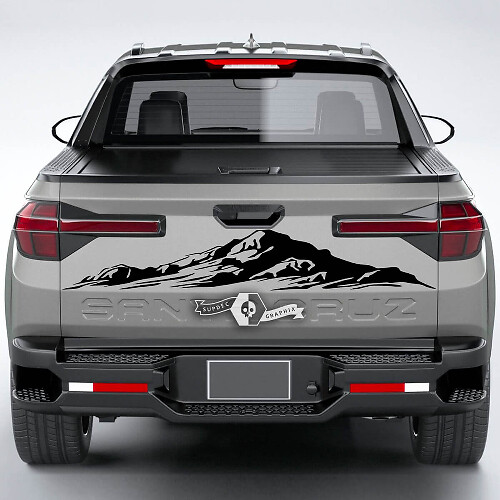 Vinilo adhesivo para portón trasero Mountain para Hyundai Santa Cruz