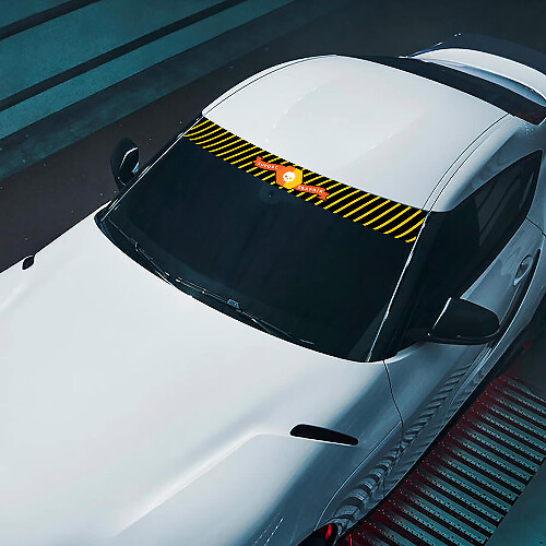 Logotipo de la marca del parabrisas SupDec Graphix Calcomanías Pegatinas Gráficos Vinilo
