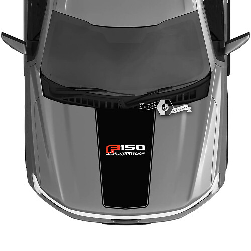 Hood Ford F-150 Lightning 2022 2023 Blackout Lightning Trim Calcomanías Pegatinas Gráficos Vinilo Logo 3 colores
